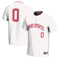 #0 Ohio State Buckeyes Lightweight Softball Jersey - White product image 1, provided for visual reference and product detail