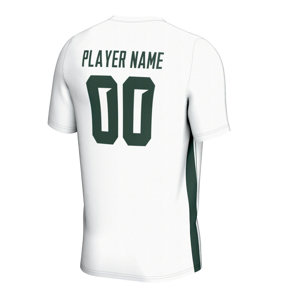 Michigan State Spartans NIL Pick-A-Player Soccer Jersey - White product image 4, provided for visual reference and product