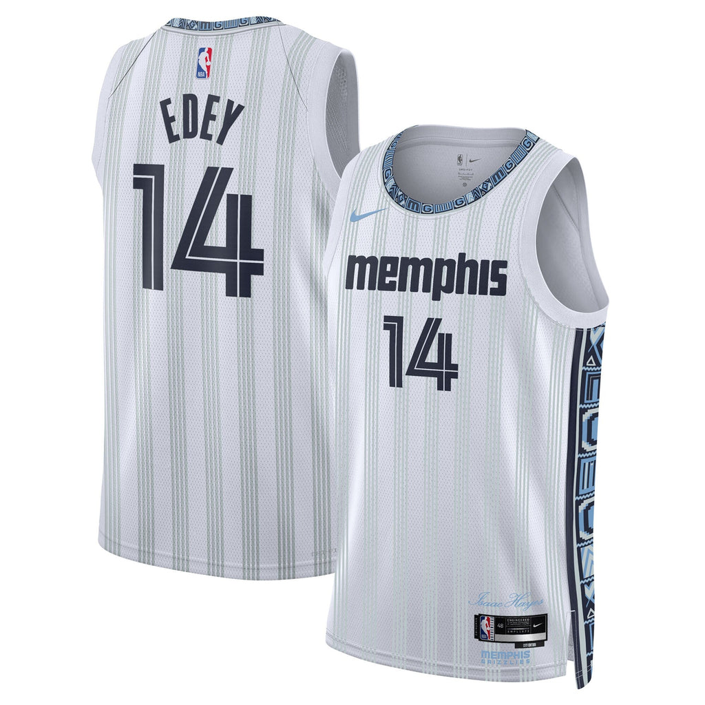 Memphis Grizzlies 2025/26 City Edition Swingman Jersey - Gray - Zach Edey product image 1, provided for visual reference and