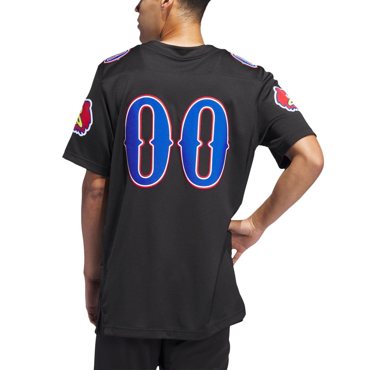 #00 Kansas Jayhawks Alternate Premier Jersey - Black product image 4, provided for visual reference and product detail review