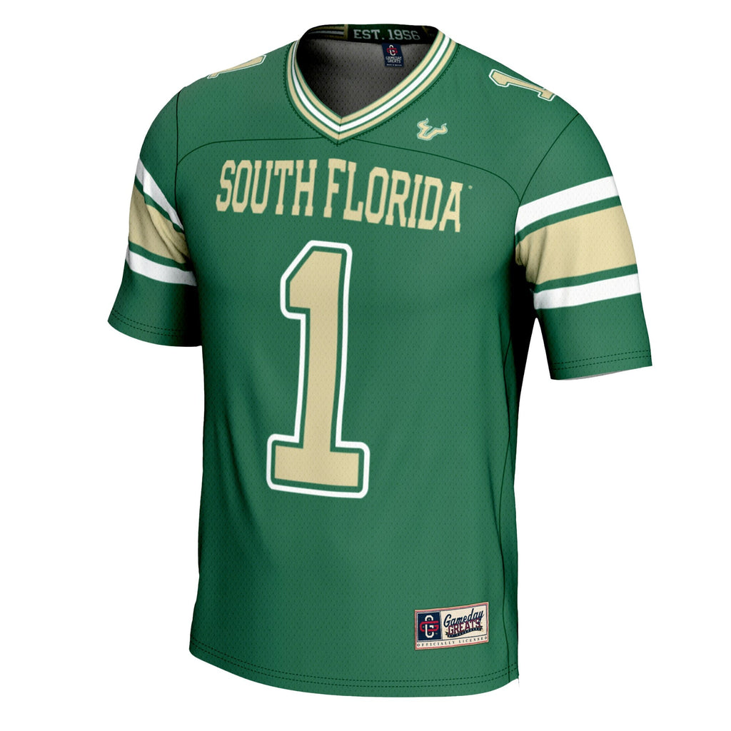 #1 South Florida Bulls Football Jersey - Green product image 3, provided for visual reference and product detail review