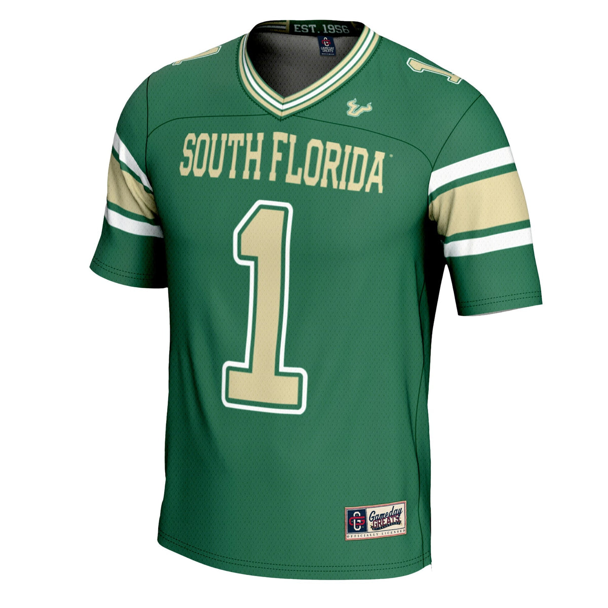 #1 South Florida Bulls Football Jersey - Green product image 3, provided for visual reference and product detail review
