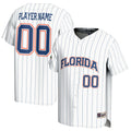 Florida Gators NIL Pick-A-Player Baseball Lightweight Jersey - White product image 1, provided for visual reference and