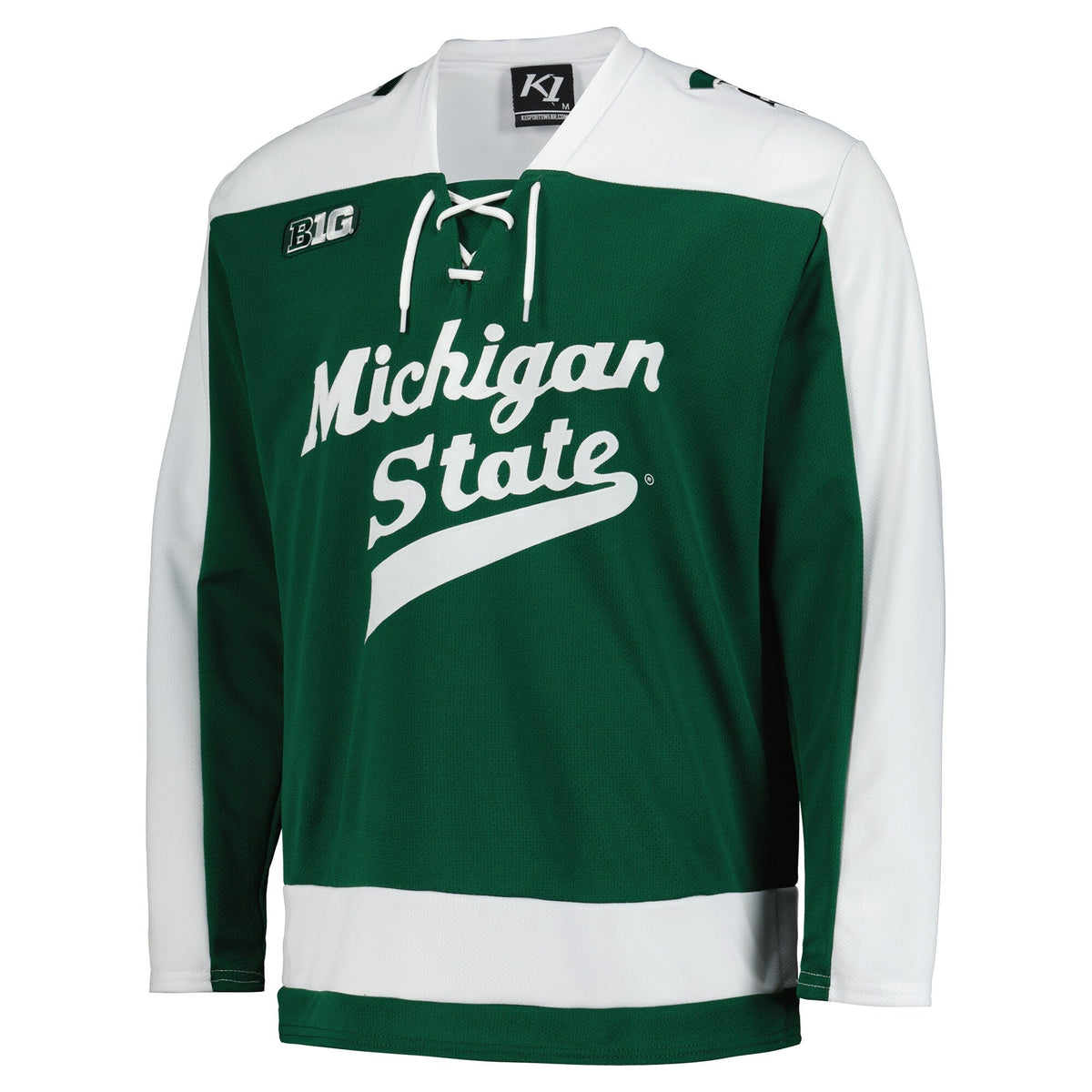 Michigan State Spartans Replica Hockey Jersey - Green product image 3, provided for visual reference and product detail