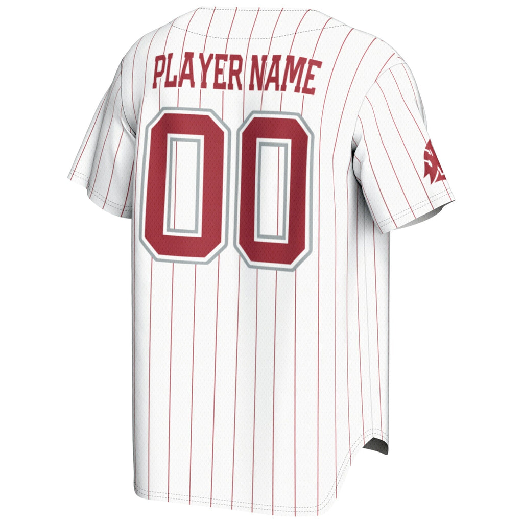 Washington State Cougars NIL Pick-A-Player Lightweight Baseball Jersey - White product image 4, provided for visual