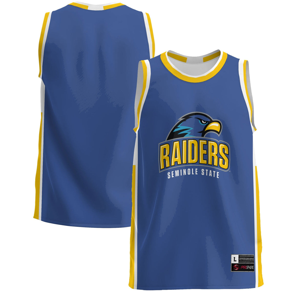 Seminole State Raiders Lightweight Basketball Jersey - Blue product image 2, provided for visual reference and product