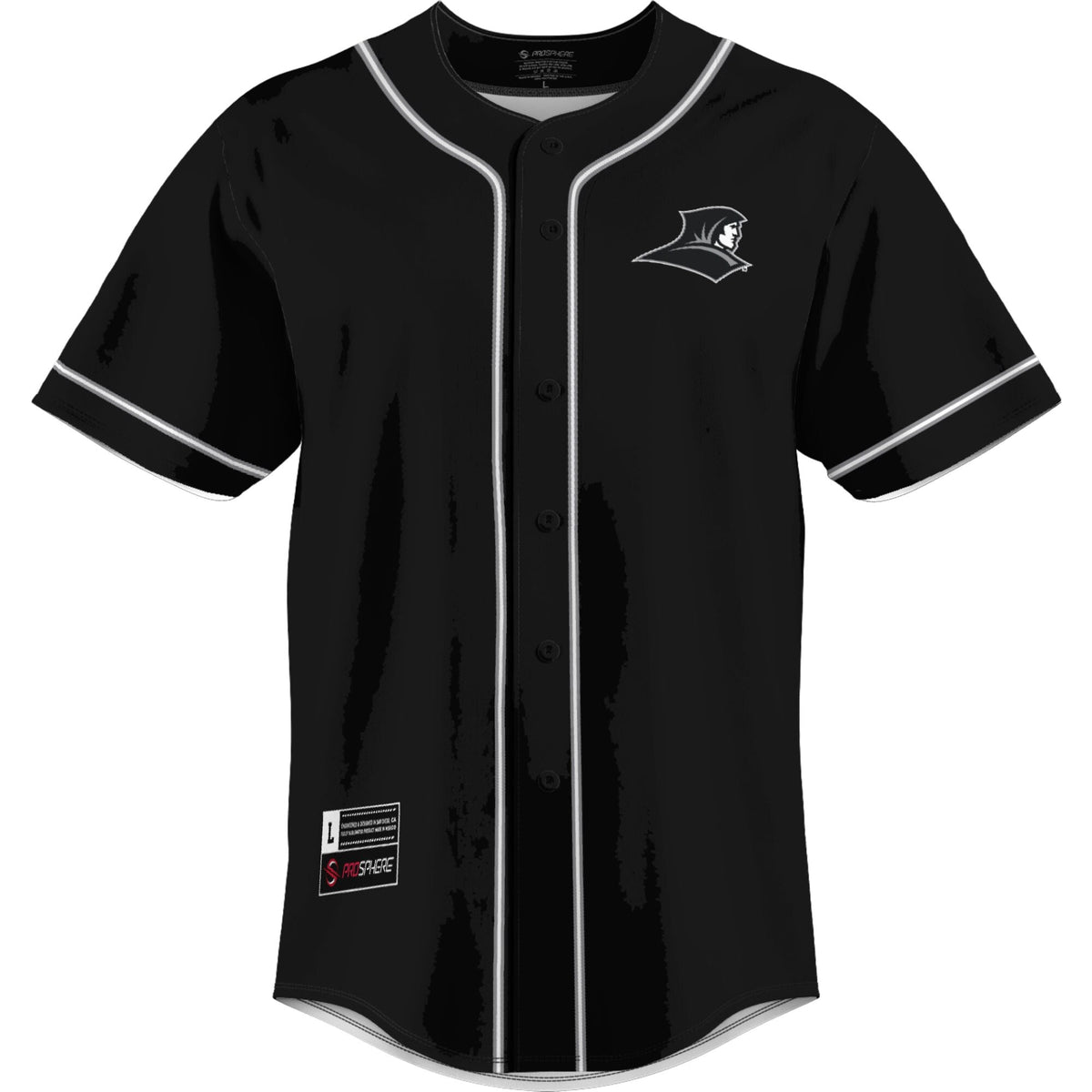 Providence Friars Lightweight Baseball Jersey - Black product image 3, provided for visual reference and product detail