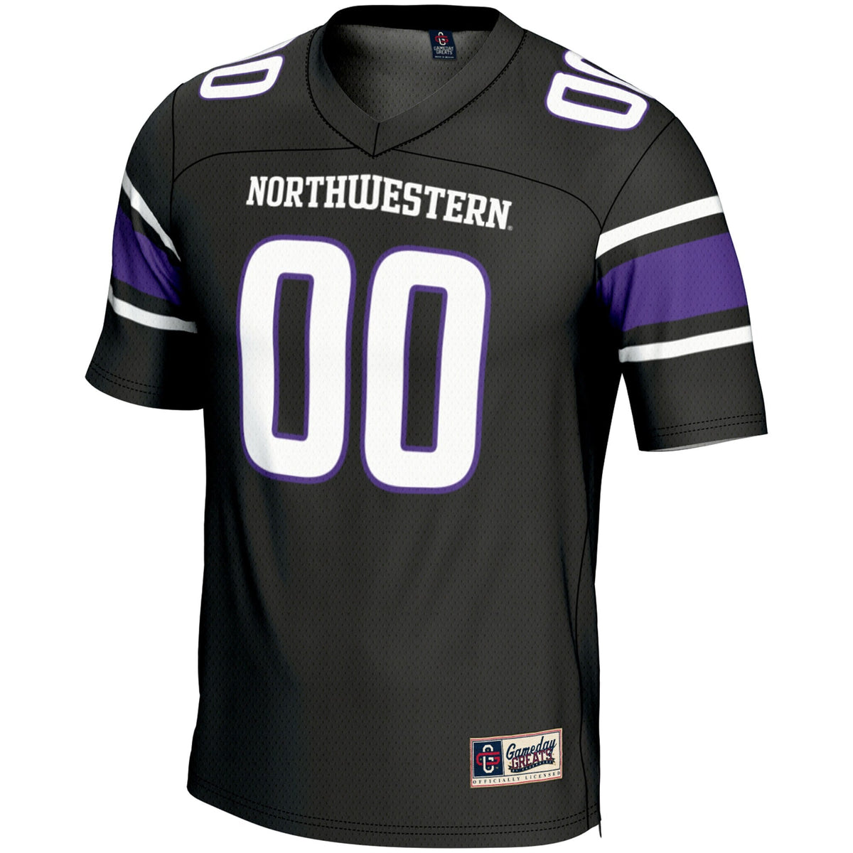 Northwestern Wildcats NIL Pick-A-Player Football Jersey - Black product image 3, provided for visual reference and product
