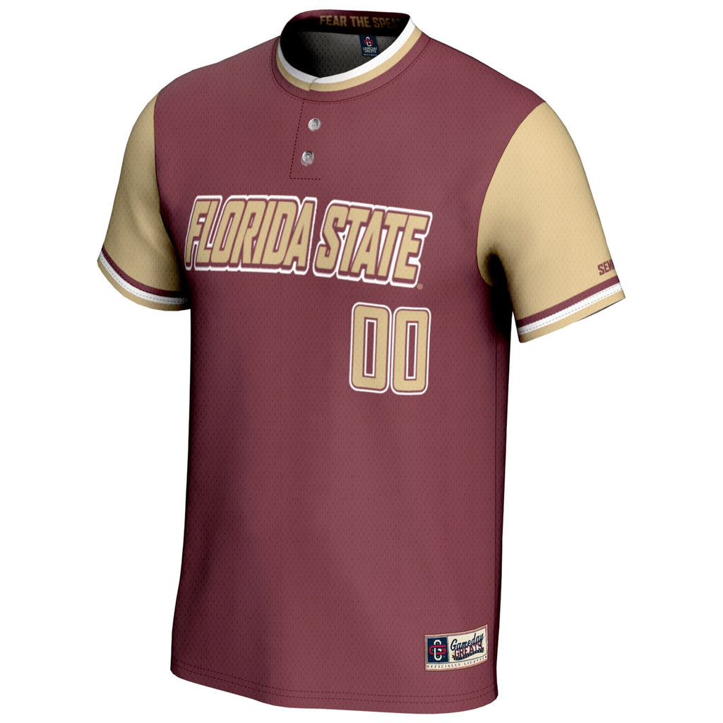 Florida State Seminoles NIL Pick-A-Player Lightweight Softball Jersey - Garnet product image 3, provided for visual