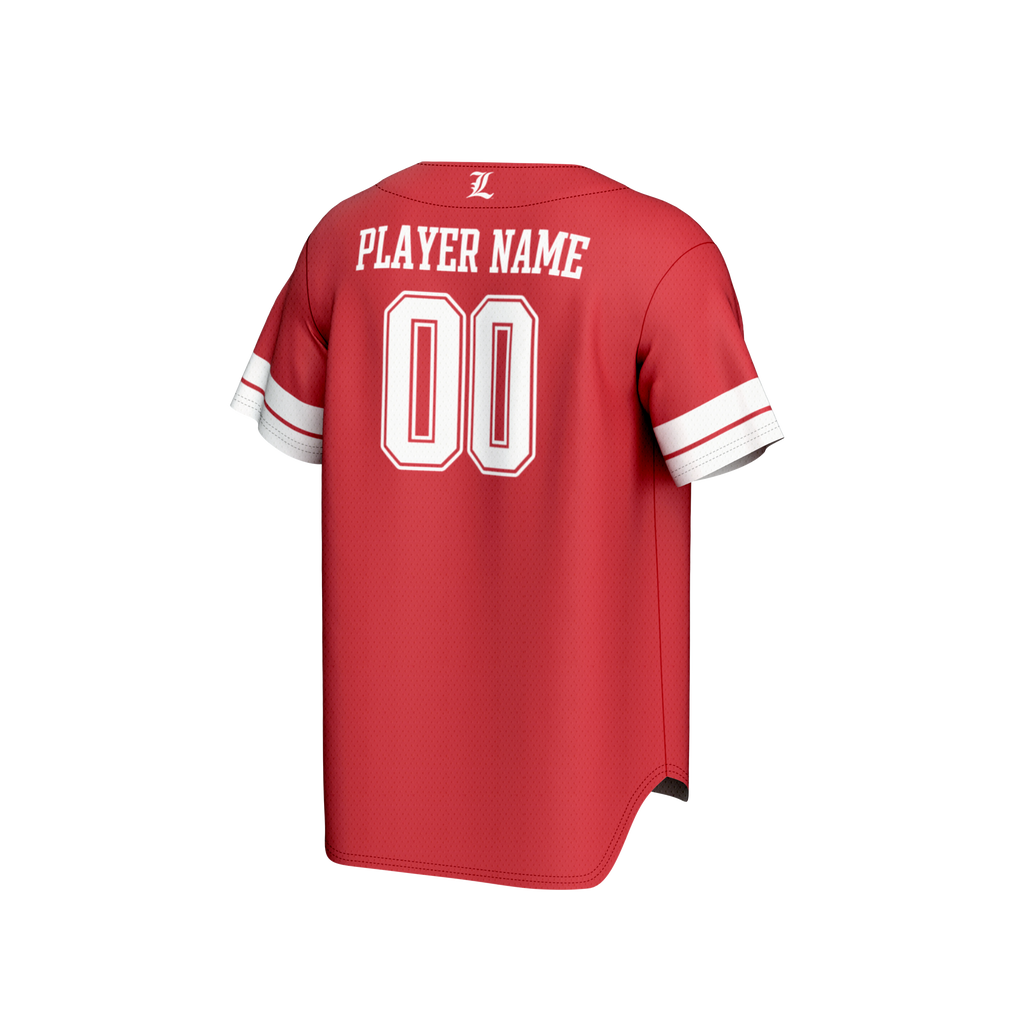 Louisville Cardinals NIL Pick-A-Player Baseball Lightweight Jersey - Red product image 4, provided for visual reference and