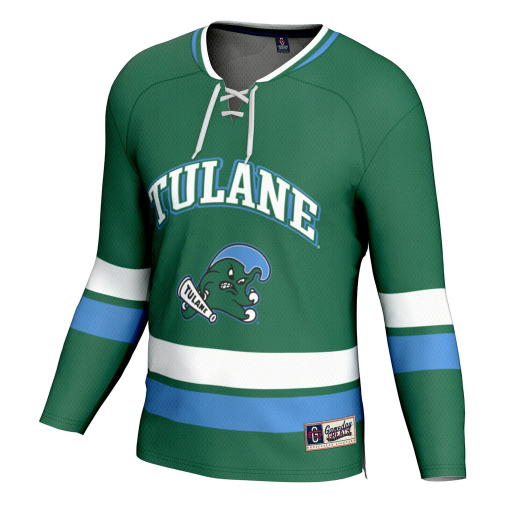 Tulane Green Wave Spirit Hockey Jersey - Green product image 3, provided for visual reference and product detail review