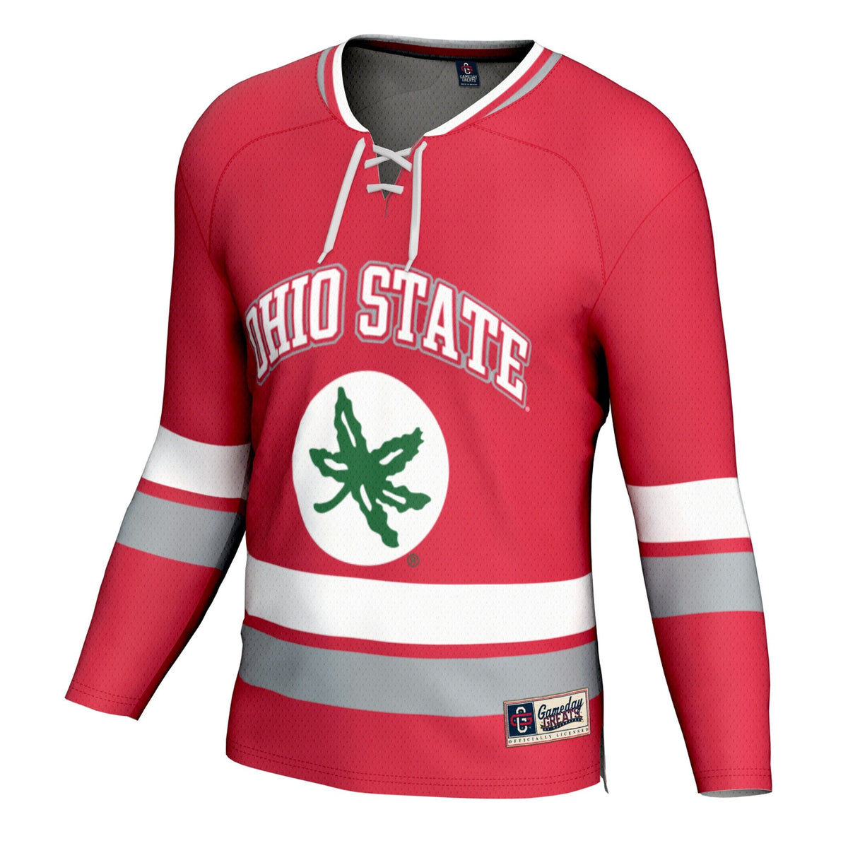 Ohio State Buckeyes Spirit Hockey Jersey - Scarlet product image 3, provided for visual reference and product detail review