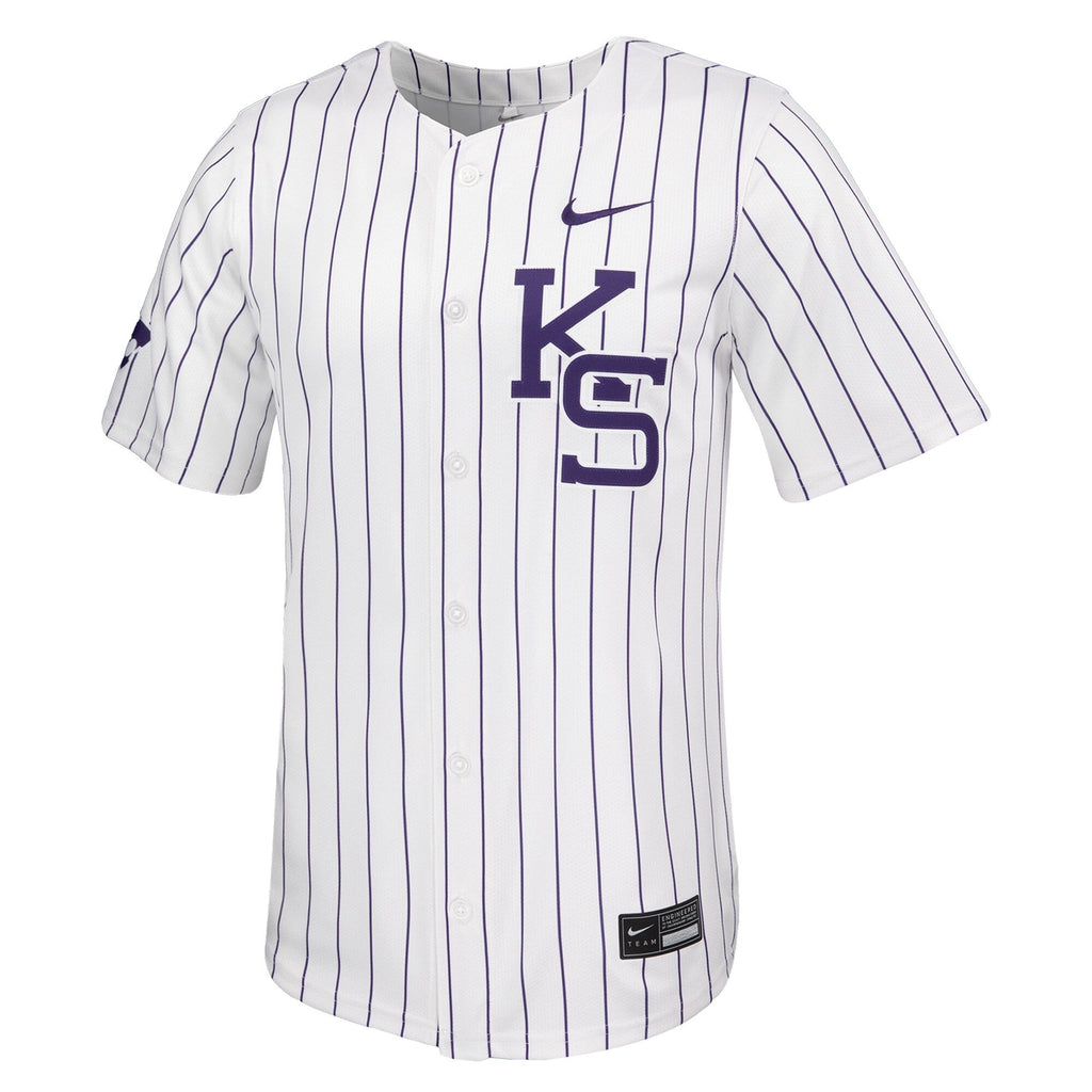 White Kansas State Wildcats Limited Baseball Jersey product image 3, provided for visual reference and product detail review