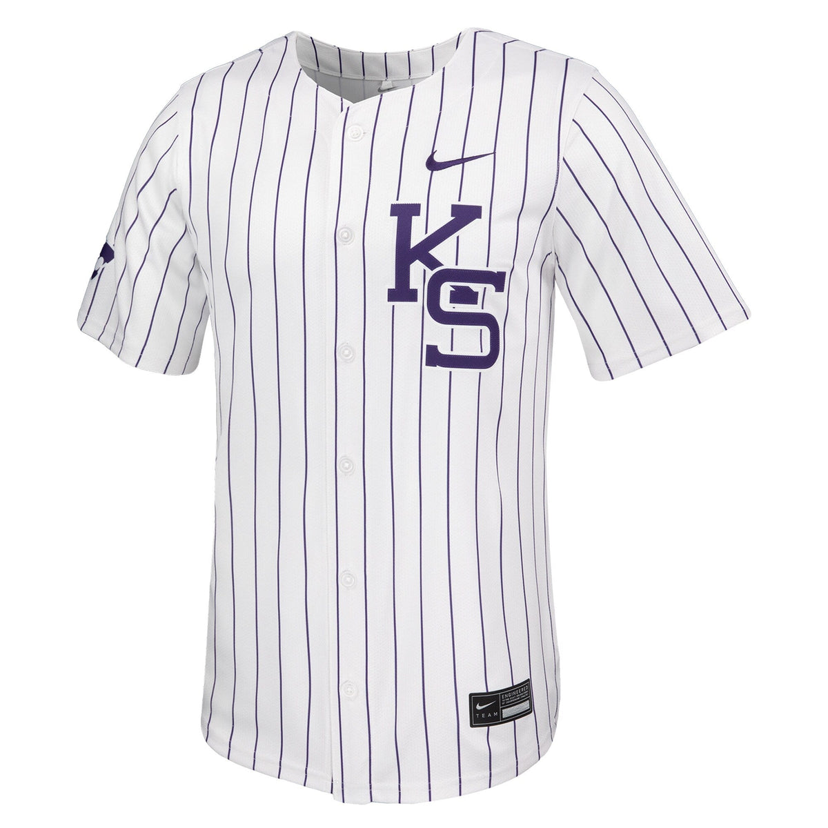 White Kansas State Wildcats Limited Baseball Jersey product image 3, provided for visual reference and product detail review