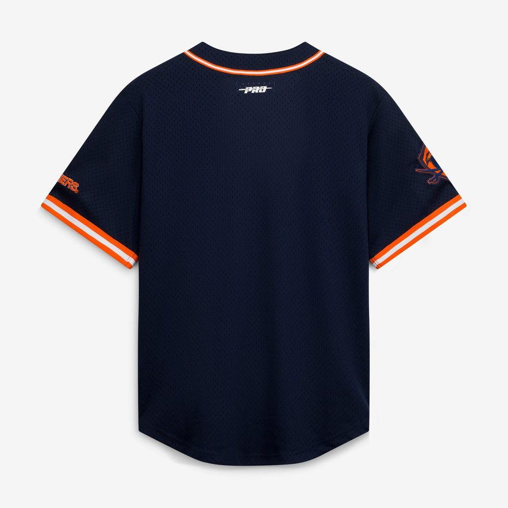 Virginia Cavaliers Mesh Full-Button Replica Baseball Jersey - Navy product image 3, provided for visual reference and