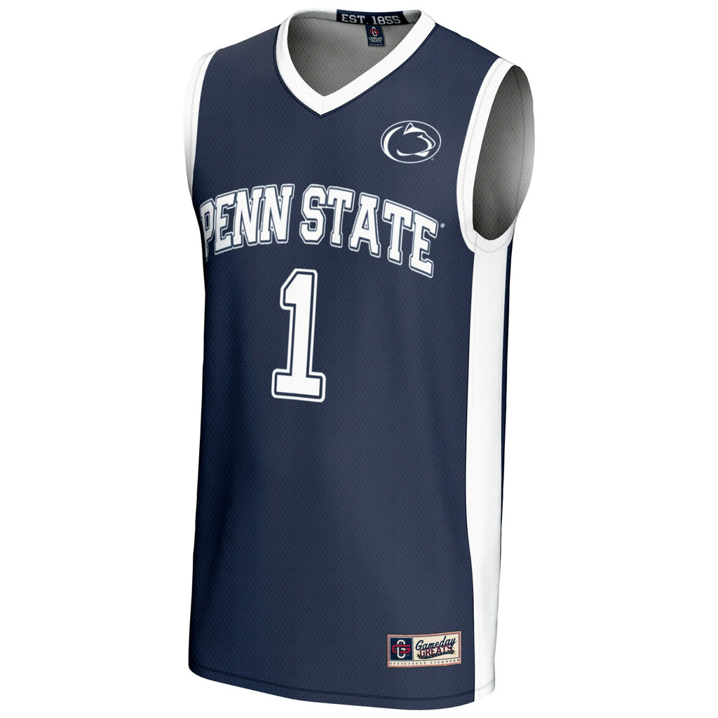 #1 Penn State Nittany Lions Lightweight Basketball Jersey - Navy product image 3, provided for visual reference and product