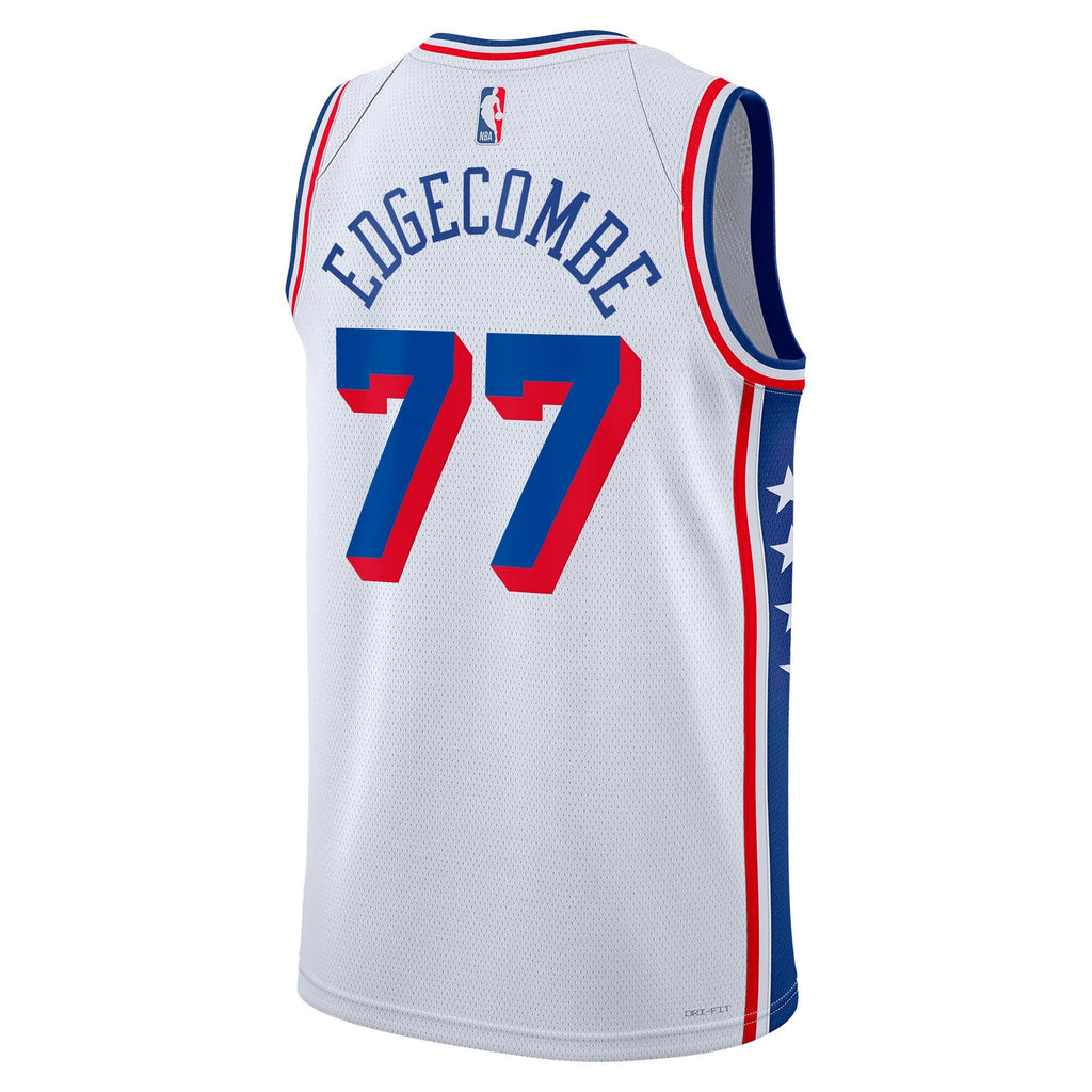 Philadelphia 76ers Association Edition Swingman Jersey - White - VJ Edgecombe product image 4, provided for visual reference
