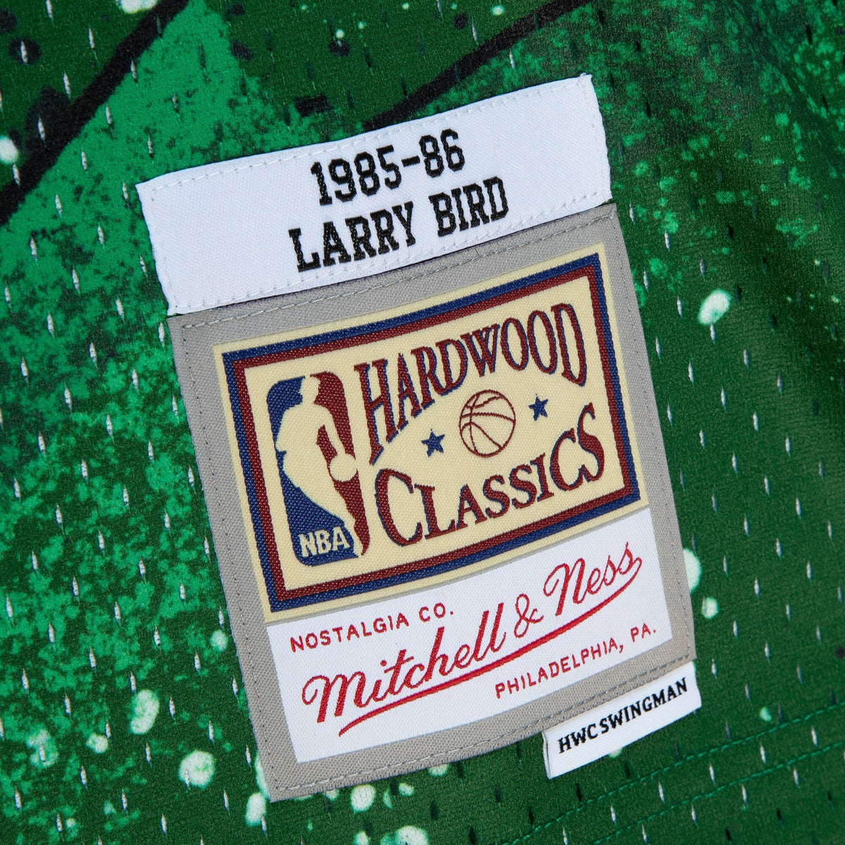 Boston Celtics Larry Bird 1985 Hyper Hoops Swingman Jersey - Green product image 5, provided for visual reference and