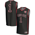 #1 Valdosta State Blazers Lightweight Basketball Jersey - Black product image 1, provided for visual reference and product