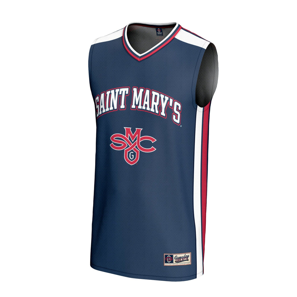 Saint Mary's Gaels Spirit Basketball Jersey - Navy product image 3, provided for visual reference and product detail review