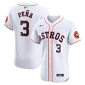 Houston Astros Jeremy Peña White Home Elite Player Jersey product image 1, provided for visual reference and product detail