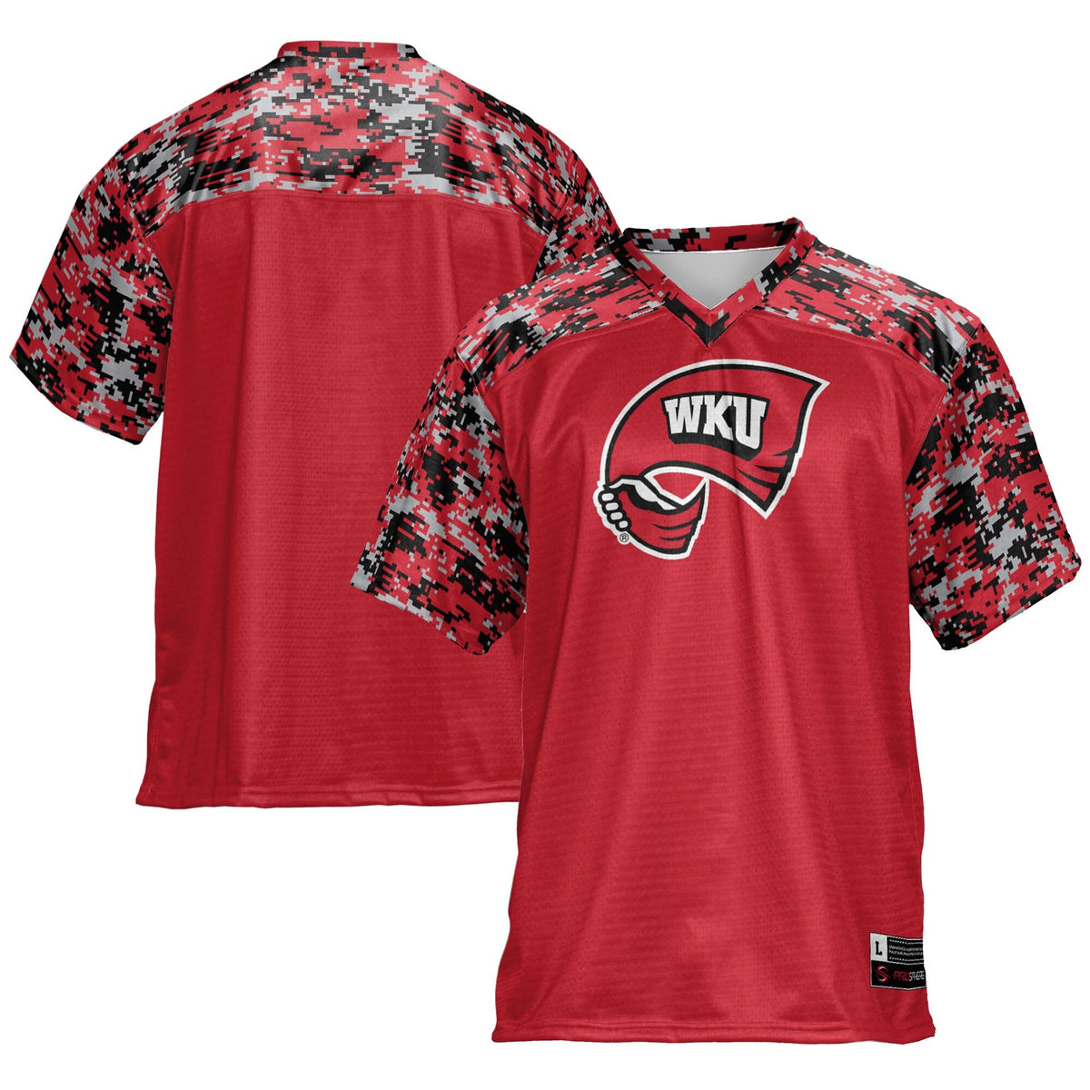 Western Kentucky Hilltoppers Football Jersey - Red product image 2, provided for visual reference and product detail review
