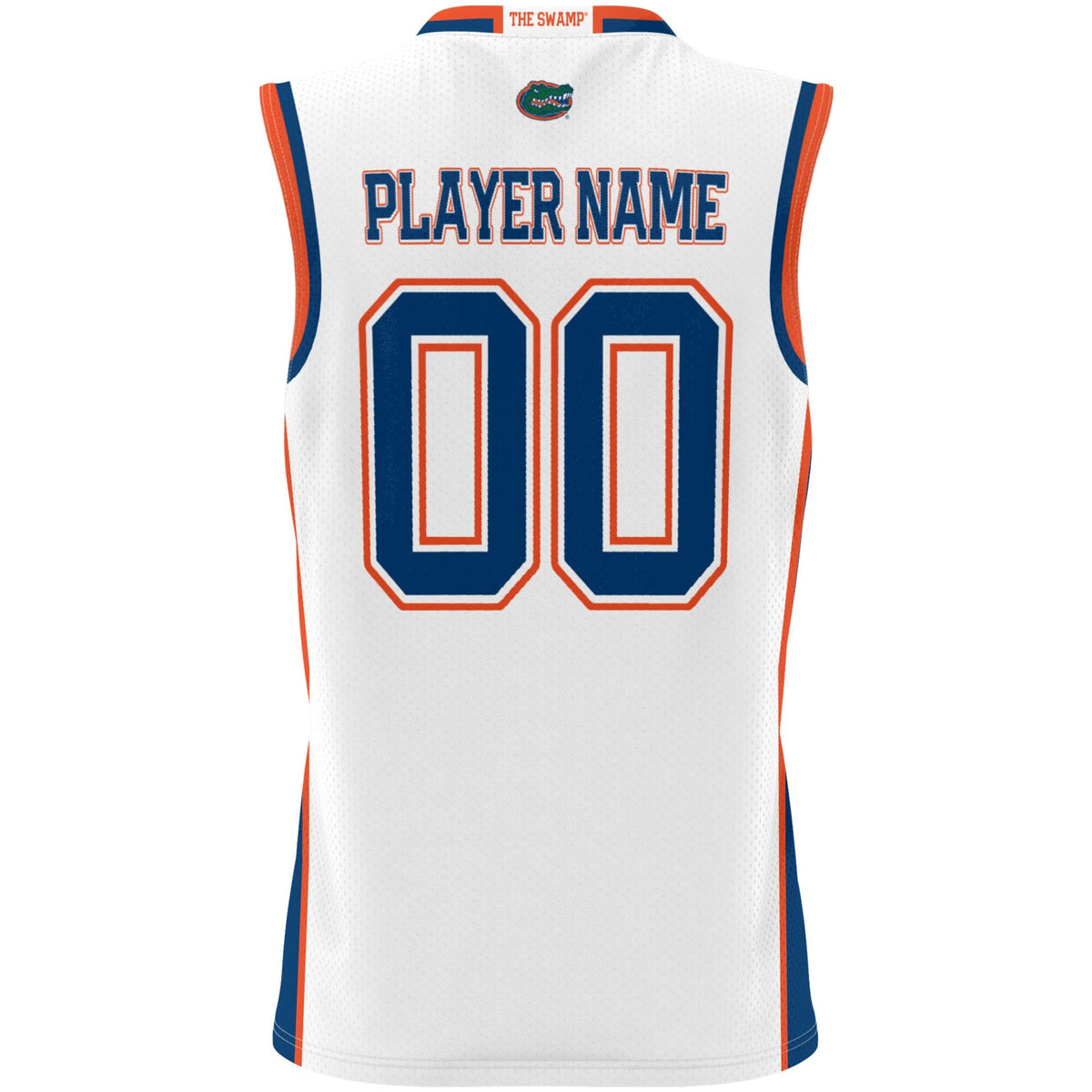 Florida Gators NIL Pick-A-Player Lightweight Basketball Jersey - White product image 4, provided for visual reference and