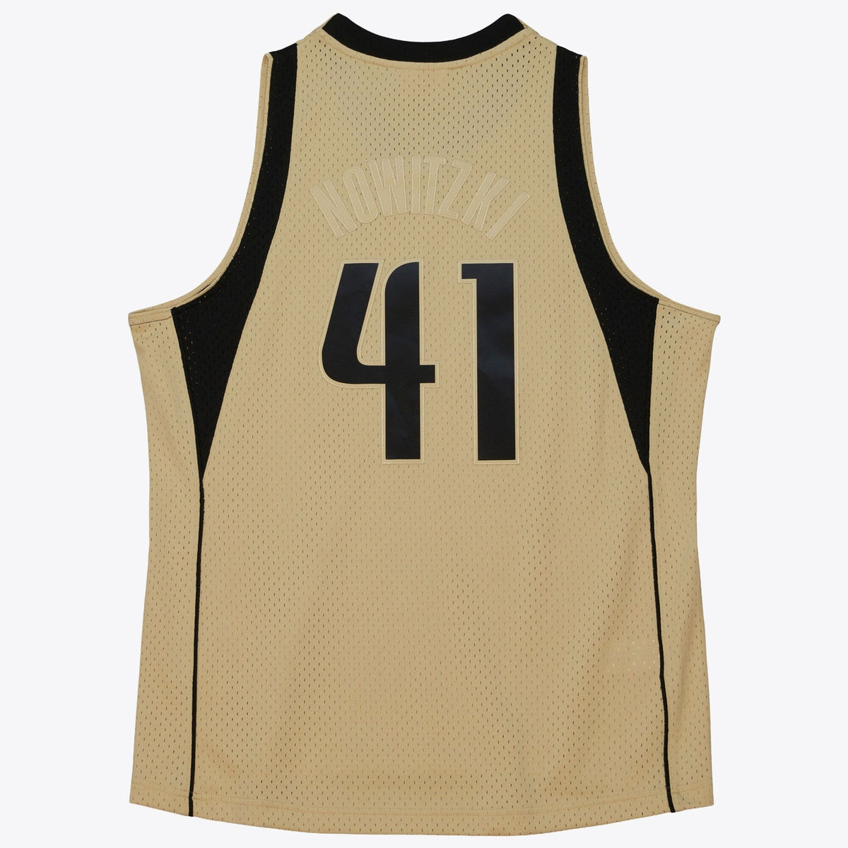 Dallas Mavericks Dirk Nowitzki 2010 Swingman Jersey - Khaki product image 4, provided for visual reference and product