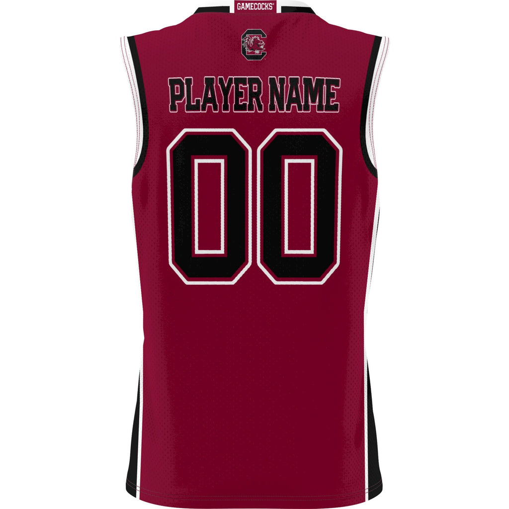 South Carolina Gamecocks Lightweight NIL Pick-A-Player Basketball Jersey - Garnet product image 4, provided for visual