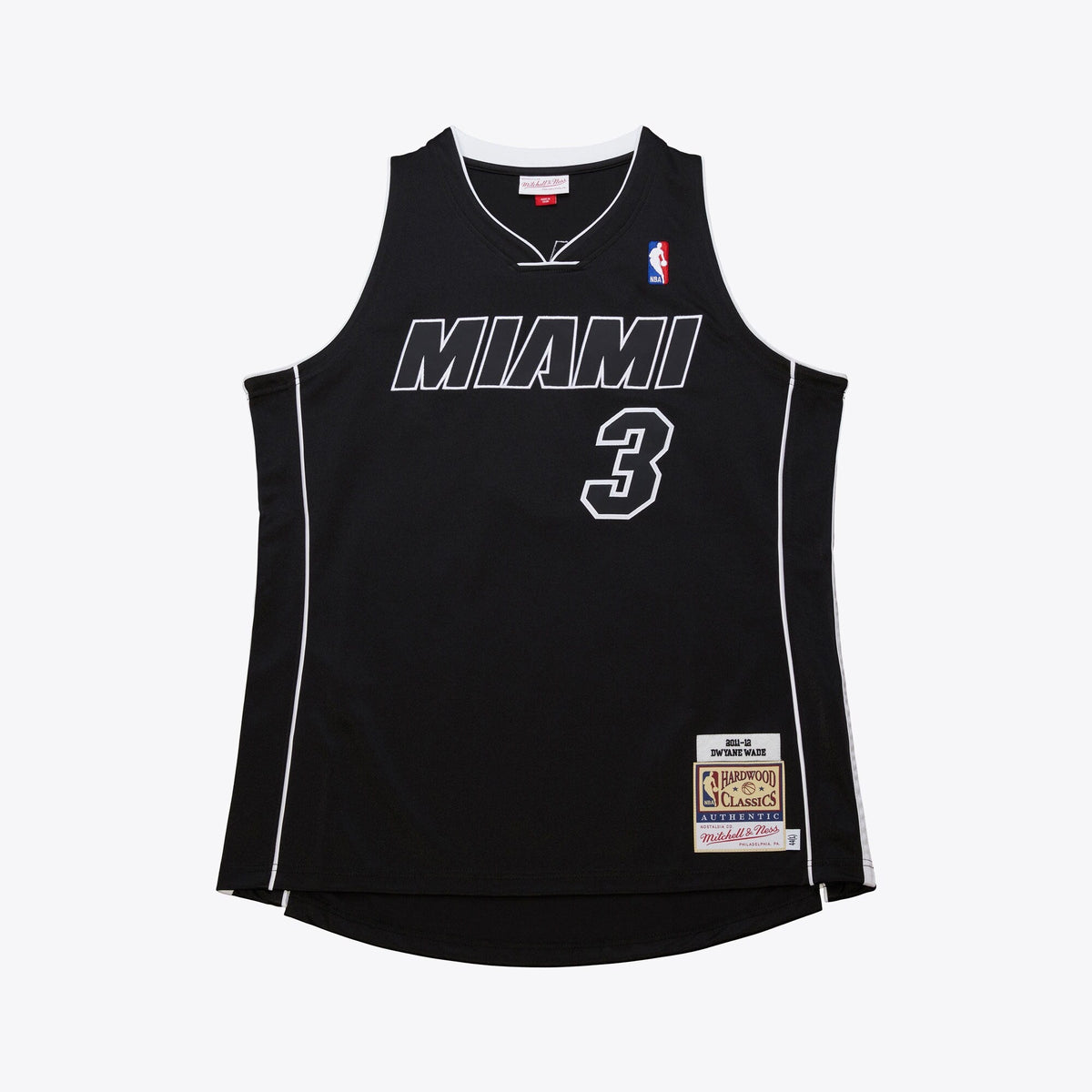 Miami Heat Dwyane Wade 2011 Dark Alternate Authentic Jersey - Black product image 3, provided for visual reference and