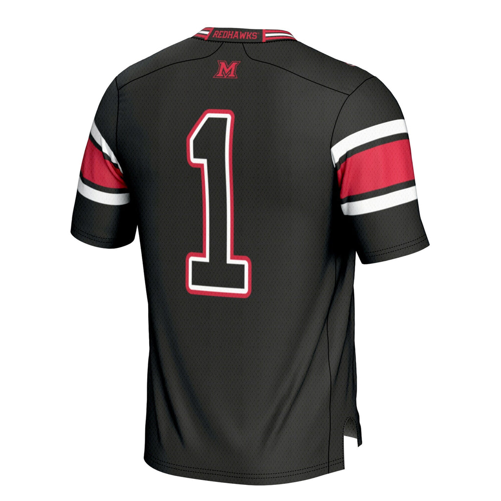 #1 Miami University RedHawks Football Jersey - Black product image 4, provided for visual reference and product detail review