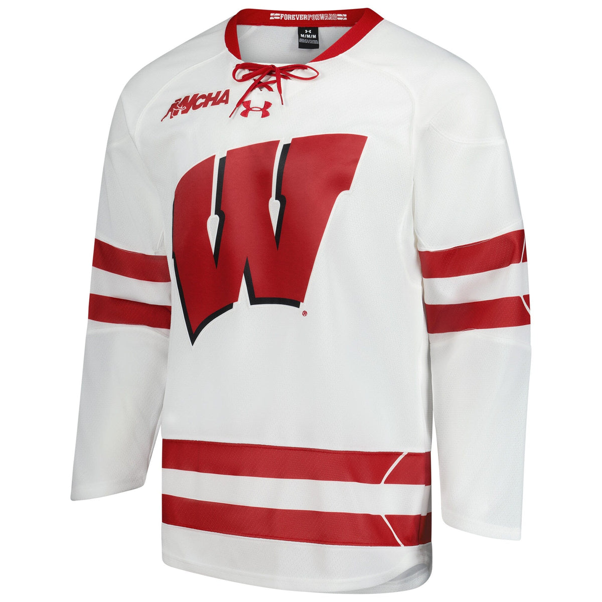 Wisconsin Badgers Replica Hockey Jersey - White product image 3, provided for visual reference and product detail review