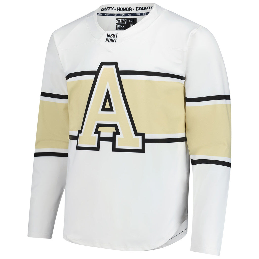 Army Black Knights Replica Hockey Jersey - White product image 3, provided for visual reference and product detail review