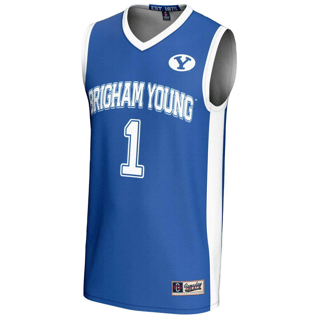 #1 BYU Cougars Lightweight Basketball Jersey - Royal product image 3, provided for visual reference and product detail review