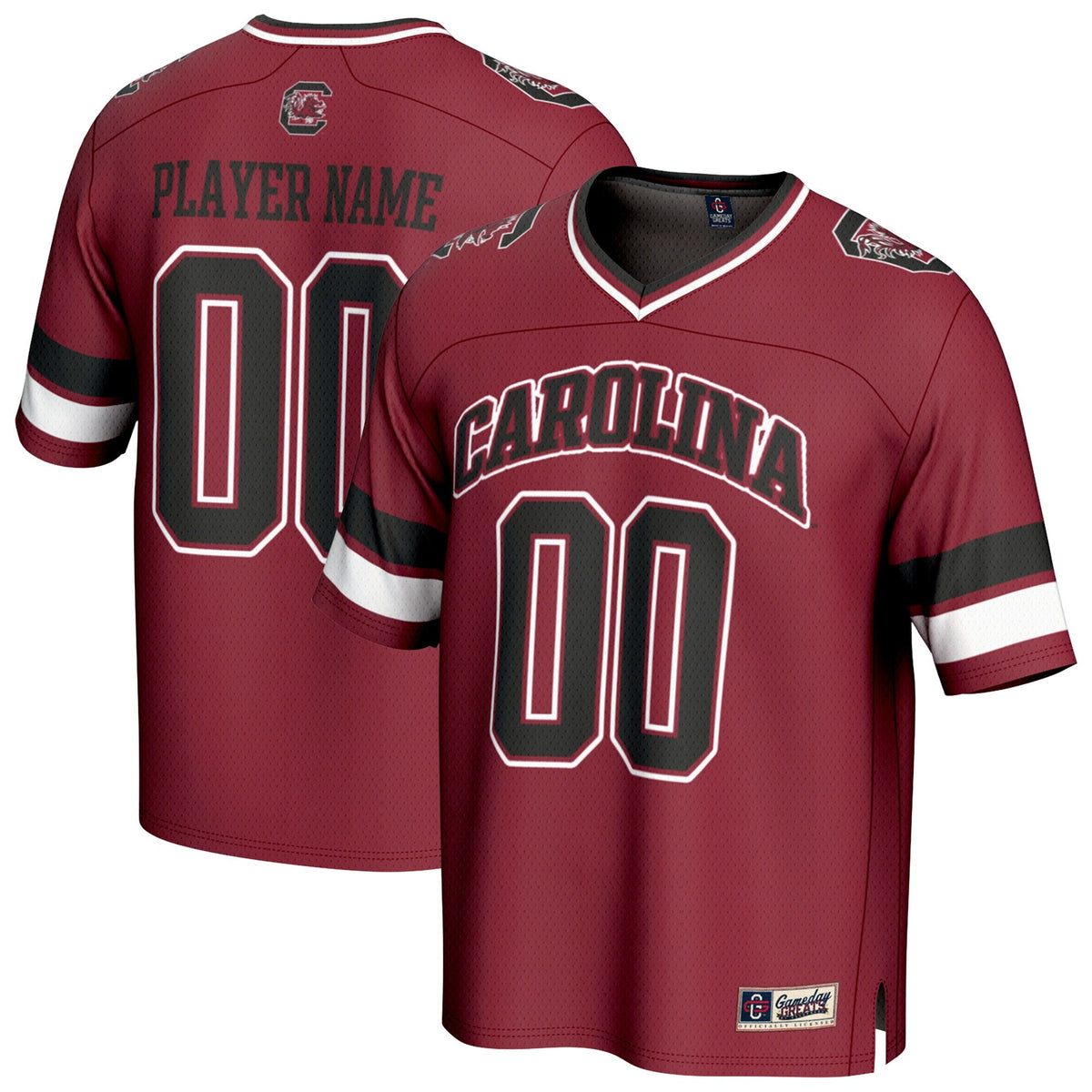 South Carolina Gamecocks NIL Pick-A-Player Football Fashion Jersey - Garnet product image 2, provided for visual reference