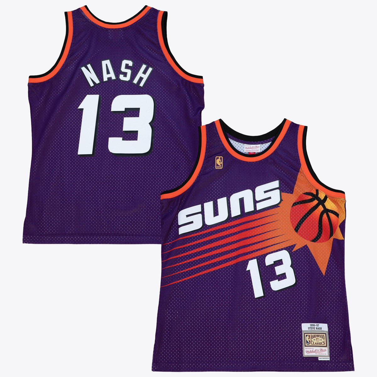 Phoenix Suns Steve Nash 1996 Swingman Authentic Jersey - Purple product image 2, provided for visual reference and product