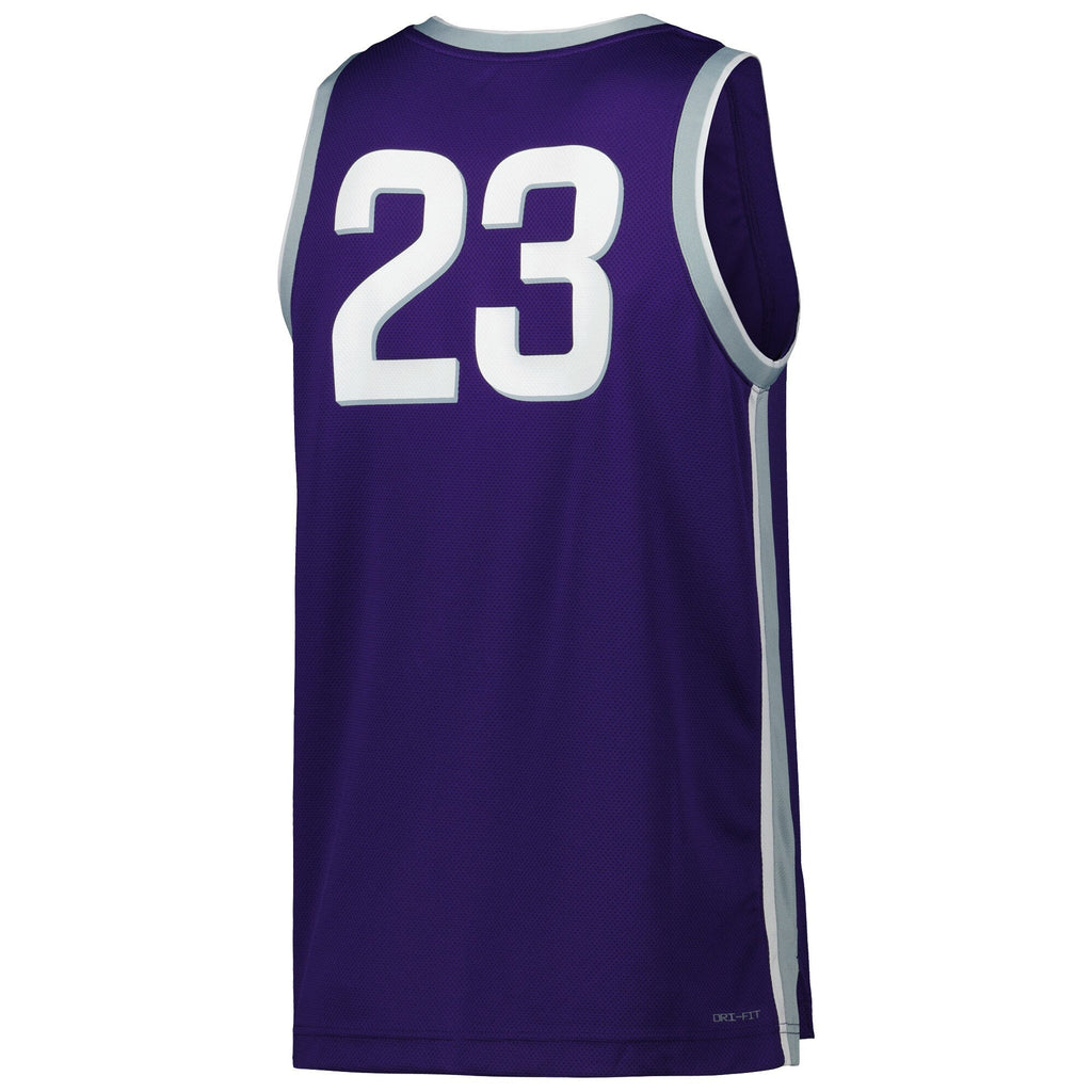 #23 Kansas State Wildcats Replica Basketball Jersey - Purple product image 4, provided for visual reference and product