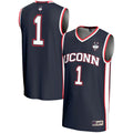 #1 UConn Huskies Lightweight Basketball Jersey - Navy product image 1, provided for visual reference and product detail