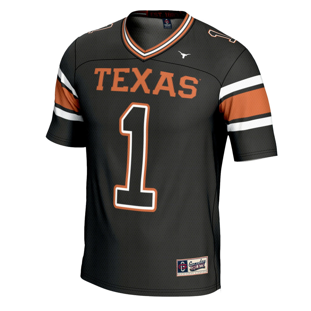 #1 Texas Longhorns Football Jersey - Black product image 3, provided for visual reference and product detail review