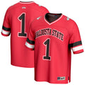 #1 Valdosta State Blazers Lightweight Collegiate Football Fashion Jersey - Red product image 1, provided for visual