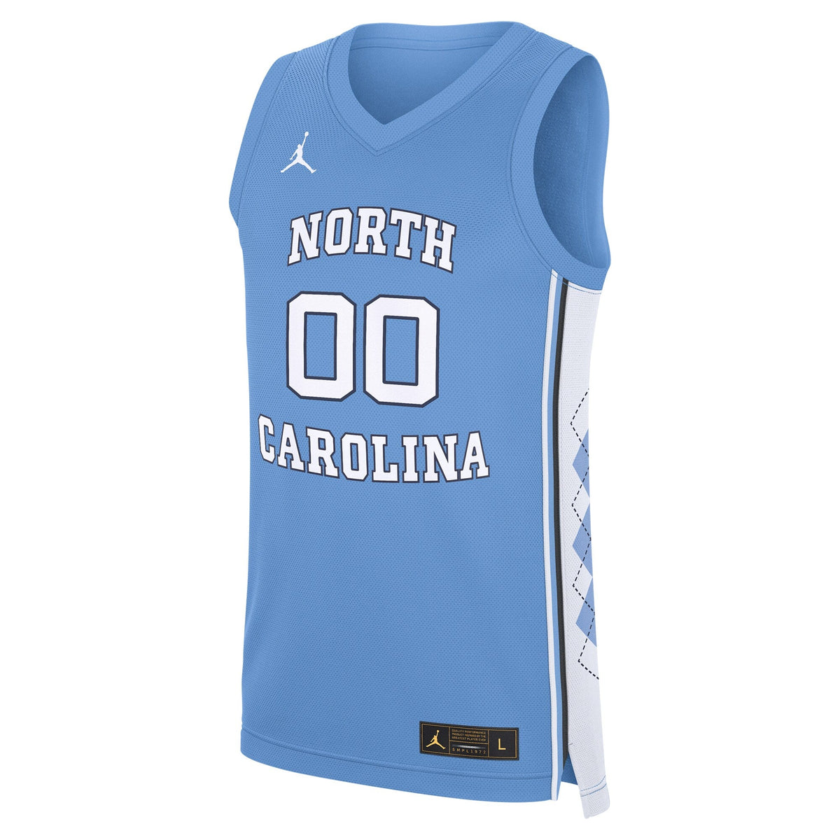 North Carolina Tar Heels NIL Pick-A-Player Basketball Jersey - Carolina Blue product image 3, provided for visual reference