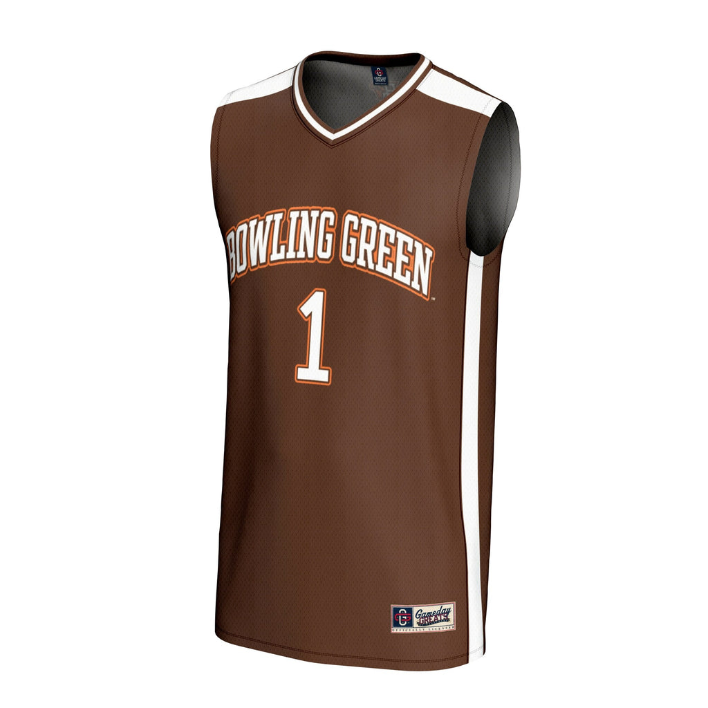 #1 Bowling Green St. Falcons Lightweight Basketball Fashion Jersey - Brown product image 3, provided for visual reference