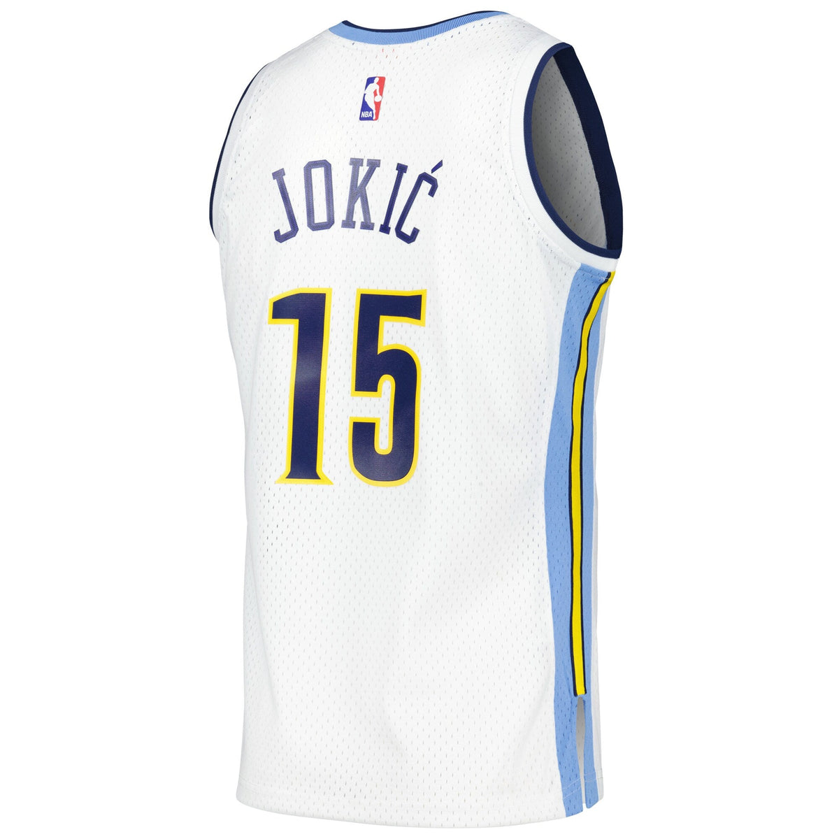 Nikola Jokic White Denver Nuggets 2016/17 Throwback Swingman Jersey product image 4, provided for visual reference and