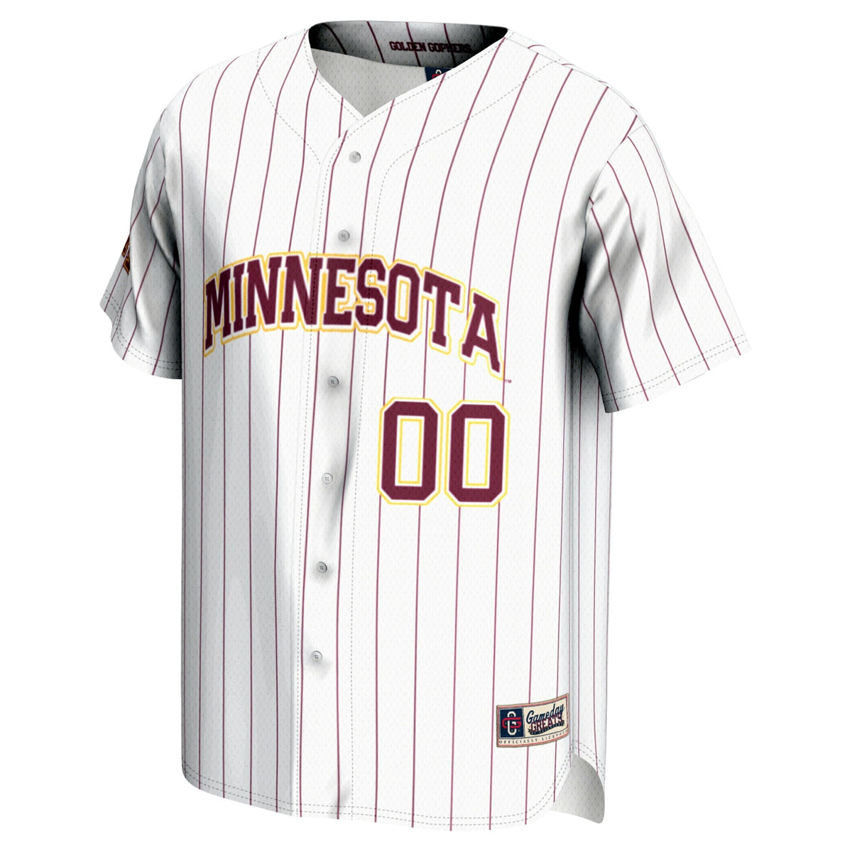 Minnesota Golden Gophers NIL Pick-A-Player Lightweight Baseball Jersey - White product image 3, provided for visual