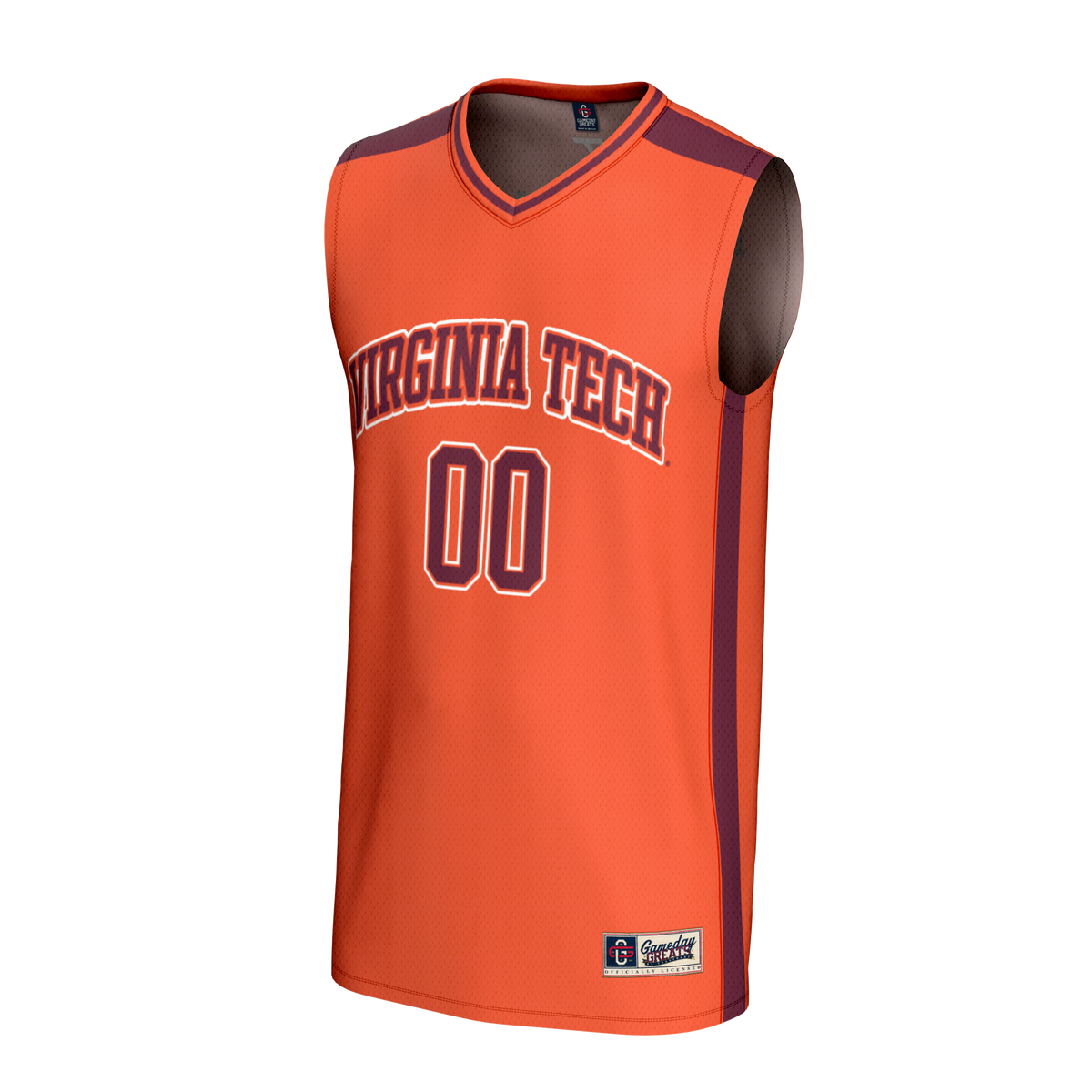 Virginia Tech Hokies NIL Pick-A-Player Lightweight Basketball Fashion Jersey - Orange product image 3, provided for visual